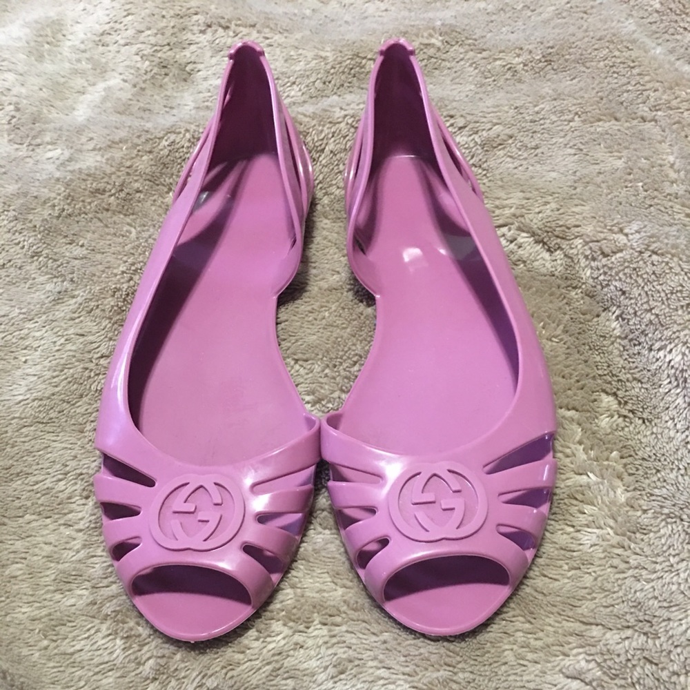 Gucci jelly flats